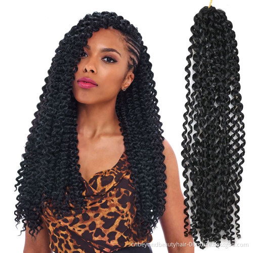 18 Inch Long Bohemian Water wave for Passion Twist Hair Crochet Twist Darling Braiding Hair Spring Passion Twist Hair jerry curl